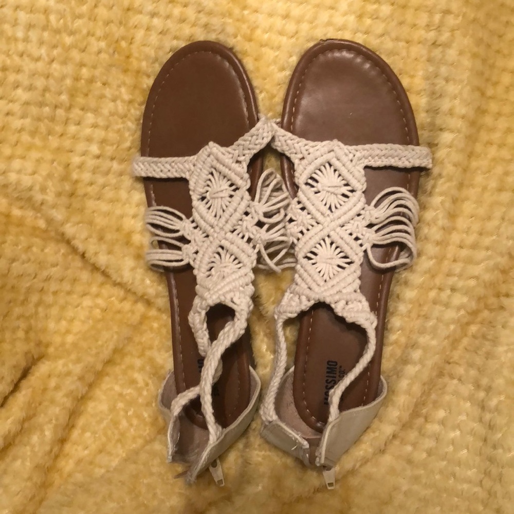 Sandals.